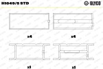 GLYCO  Väntvõlli laager H1049/5 STD