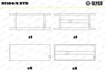GLYCO  Väntvõlli laager H1104/5 STD