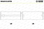 GLYCO  Väntvõlli laager H1127/5 STD