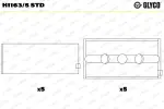 GLYCO  Väntvõlli laager H1163/5 STD