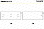 GLYCO  Väntvõlli laager H1277/5 STD