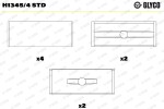 GLYCO  Väntvõlli laager H1345/4 STD