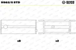 GLYCO  Väntvõlli laager H982/5 STD