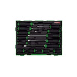 TOPTUL Tööriistade komplekt , UUT TÜÜPI, kruvikeerajad, 14tk. lapik, Philips.