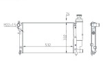 HART Radiaator, mootorijahutus 605 563