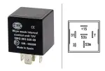 HELLA  Relee,kojamehed-pesu-intervall 12V 5WG 003 620-097