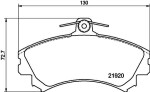 HELLA Piduriklotsi komplekt,  ketaspidur 8DB 355 006-701