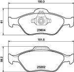 HELLA Piduriklotsi komplekt,  ketaspidur 8DB 355 008-901