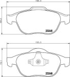 HELLA Piduriklotsi komplekt,  ketaspidur 8DB 355 009-111