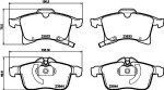 HELLA Piduriklotsi komplekt,  ketaspidur 8DB 355 009-221