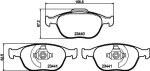 HELLA Piduriklotsi komplekt,  ketaspidur 8DB 355 009-561