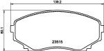 HELLA Piduriklotsi komplekt,  ketaspidur 8DB 355 009-641