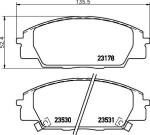 HELLA Piduriklotsi komplekt,  ketaspidur 8DB 355 009-731