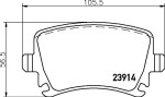 HELLA Piduriklotsi komplekt,  ketaspidur 8DB 355 010-601