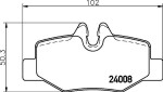 HELLA Piduriklotsi komplekt,  ketaspidur 8DB 355 010-661