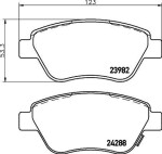 HELLA Piduriklotsi komplekt,  ketaspidur 8DB 355 012-831