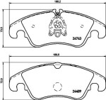 HELLA Piduriklotsi komplekt,  ketaspidur 8DB 355 013-751