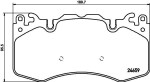 HELLA Piduriklotsi komplekt,  ketaspidur 8DB 355 016-151