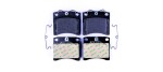 HELLA Piduriklotsi komplekt,  ketaspidur 8DB 355 018-381