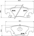 HELLA Piduriklotsi komplekt,  ketaspidur 8DB 355 020-351