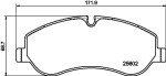 HELLA Piduriklotsi komplekt,  ketaspidur 8DB 355 020-691