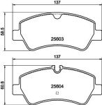 HELLA Piduriklotsi komplekt,  ketaspidur 8DB 355 020-721