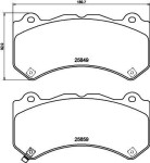 HELLA Piduriklotsi komplekt,  ketaspidur 8DB 355 021-041