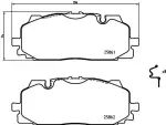 HELLA Piduriklotsi komplekt,  ketaspidur 8DB 355 021-641