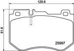 HELLA Piduriklotsi komplekt,  ketaspidur 8DB 355 021-741
