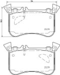 HELLA Piduriklotsi komplekt,  ketaspidur 8DB 355 021-771