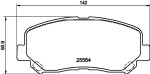 HELLA Piduriklotsi komplekt,  ketaspidur 8DB 355 021-981