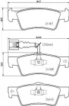 HELLA Piduriklotsi komplekt,  ketaspidur 8DB 355 025-761