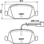 HELLA Piduriklotsi komplekt,  ketaspidur 8DB 355 031-561