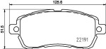 HELLA Piduriklotsi komplekt,  ketaspidur 8DB 355 031-721