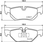 HELLA Piduriklotsi komplekt,  ketaspidur 8DB 355 031-781