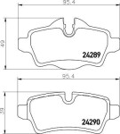 HELLA Piduriklotsi komplekt,  ketaspidur 8DB 355 031-791
