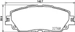 HELLA Piduriklotsi komplekt,  ketaspidur 8DB 355 036-511