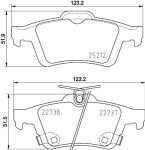 HELLA Piduriklotsi komplekt,  ketaspidur 8DB 355 037-661