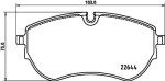 HELLA Piduriklotsi komplekt,  ketaspidur 8DB 355 037-731