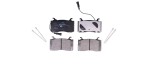 HELLA Piduriklotsi komplekt,  ketaspidur 8DB 355 039-301