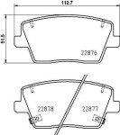 HELLA Piduriklotsi komplekt,  ketaspidur 8DB 355 039-431