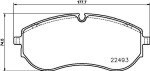 HELLA Piduriklotsi komplekt,  ketaspidur 8DB 355 039-521