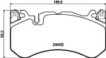 HELLA Piduriklotsi komplekt,  ketaspidur 8DB 355 039-931