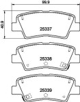 HELLA Piduriklotsi komplekt,  ketaspidur 8DB 355 040-171