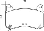 HELLA Piduriklotsi komplekt,  ketaspidur 8DB 355 040-901