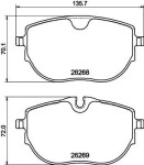HELLA Piduriklotsi komplekt,  ketaspidur 8DB 355 040-921