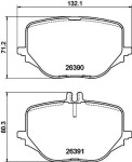 HELLA Piduriklotsi komplekt,  ketaspidur 8DB 355 041-121