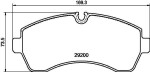 HELLA Piduriklotsi komplekt,  ketaspidur 8DB 355 043-911