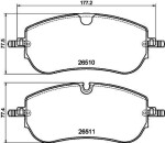 HELLA Piduriklotsi komplekt,  ketaspidur 8DB 355 044-251