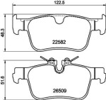 HELLA Piduriklotsi komplekt,  ketaspidur 8DB 355 044-311